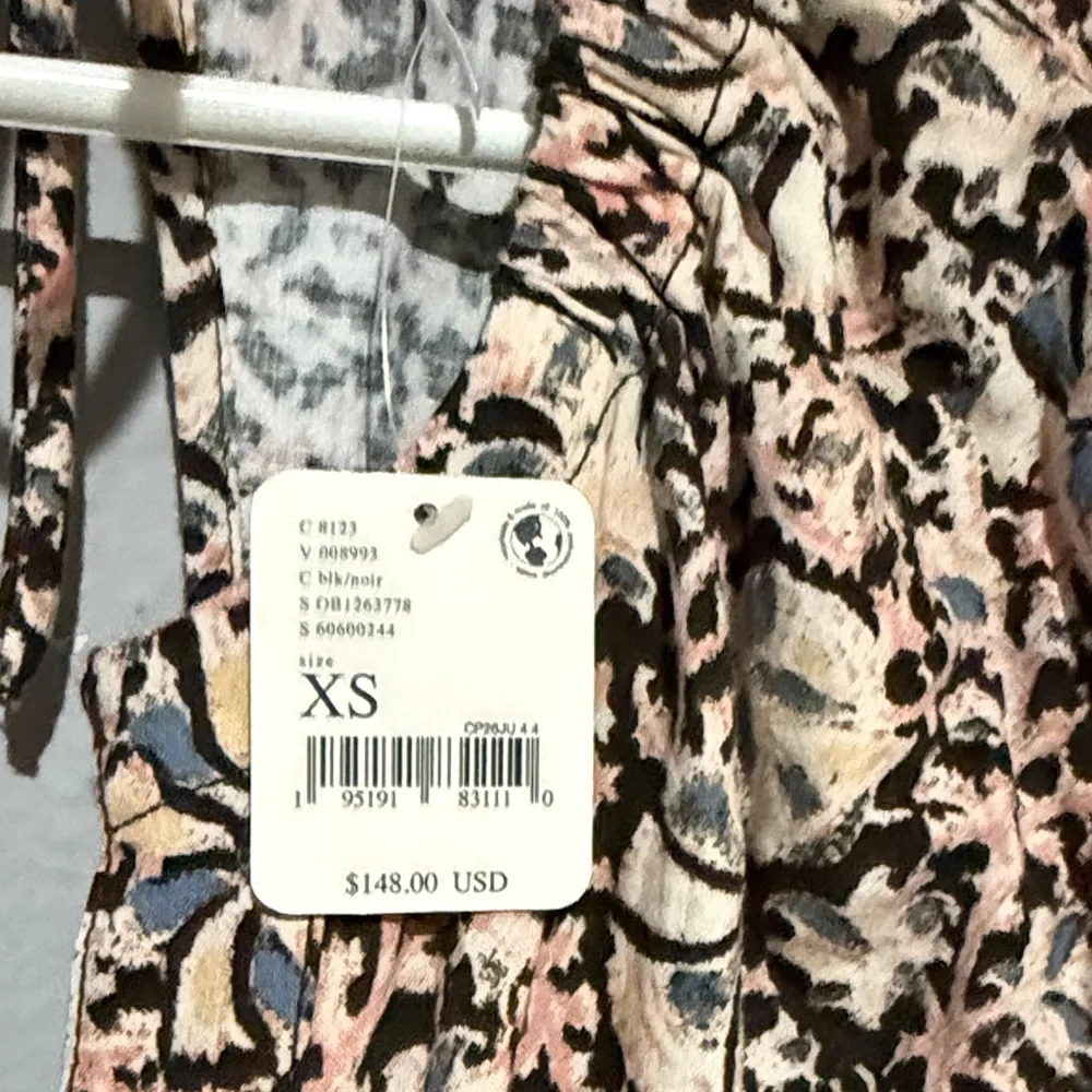 Free People Black and Cream Floral Jumpsuit coveralls I got a feeling